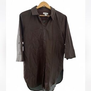 Calvin Klein Rich Brown Leather Jacket